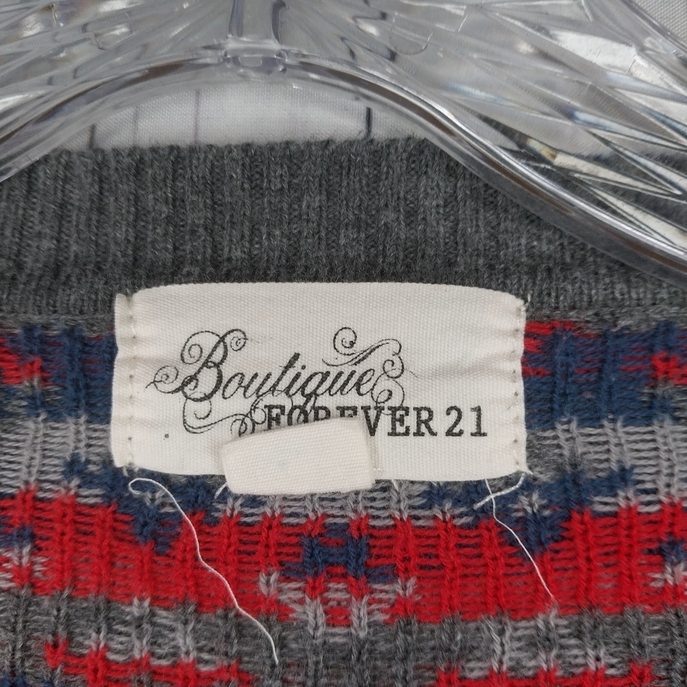 Forever 21 Boutique Button Front 90's Grunge Cardigan - Picture 3 of 9